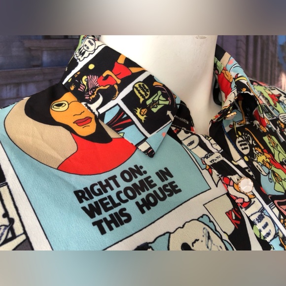 Behulastyle vintage buttoned up shirt - comics cartoon - Picture 8 of 17